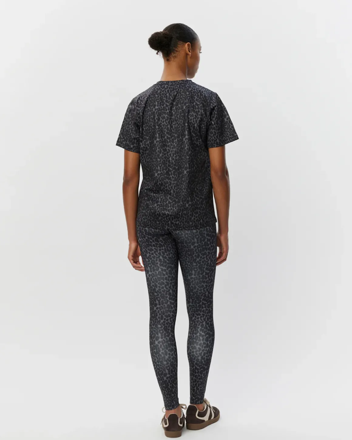 FIOLASPO T-SHIRT - Grey leopard