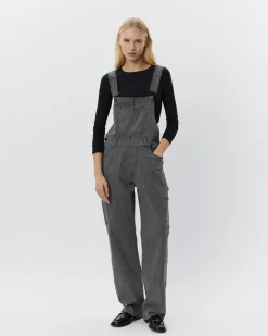 FLORANCASW OVERALLS - Black thin stripe