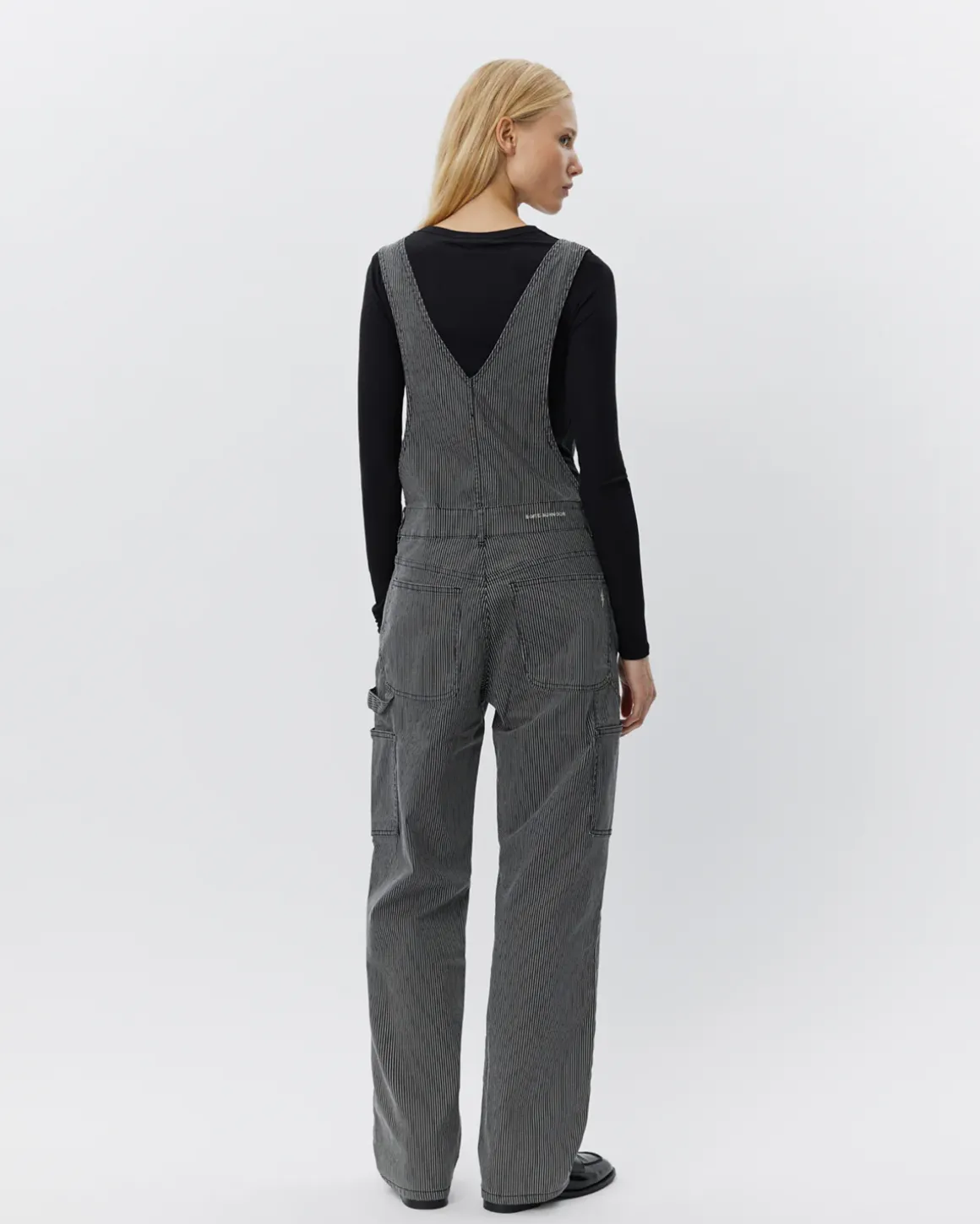 FLORANCASW OVERALLS - Black thin stripe