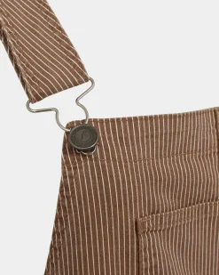 FLORANCASW OVERALLS - Brown thin stripe