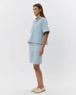 GIANNASW BLOUSE - Light blue