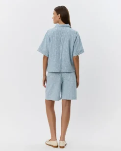 GIANNASW BLOUSE - Light blue