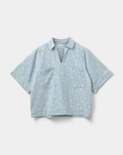 GIANNASW BLOUSE - Light blue