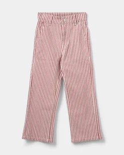 GITTESK TROUSERS - Red Striped