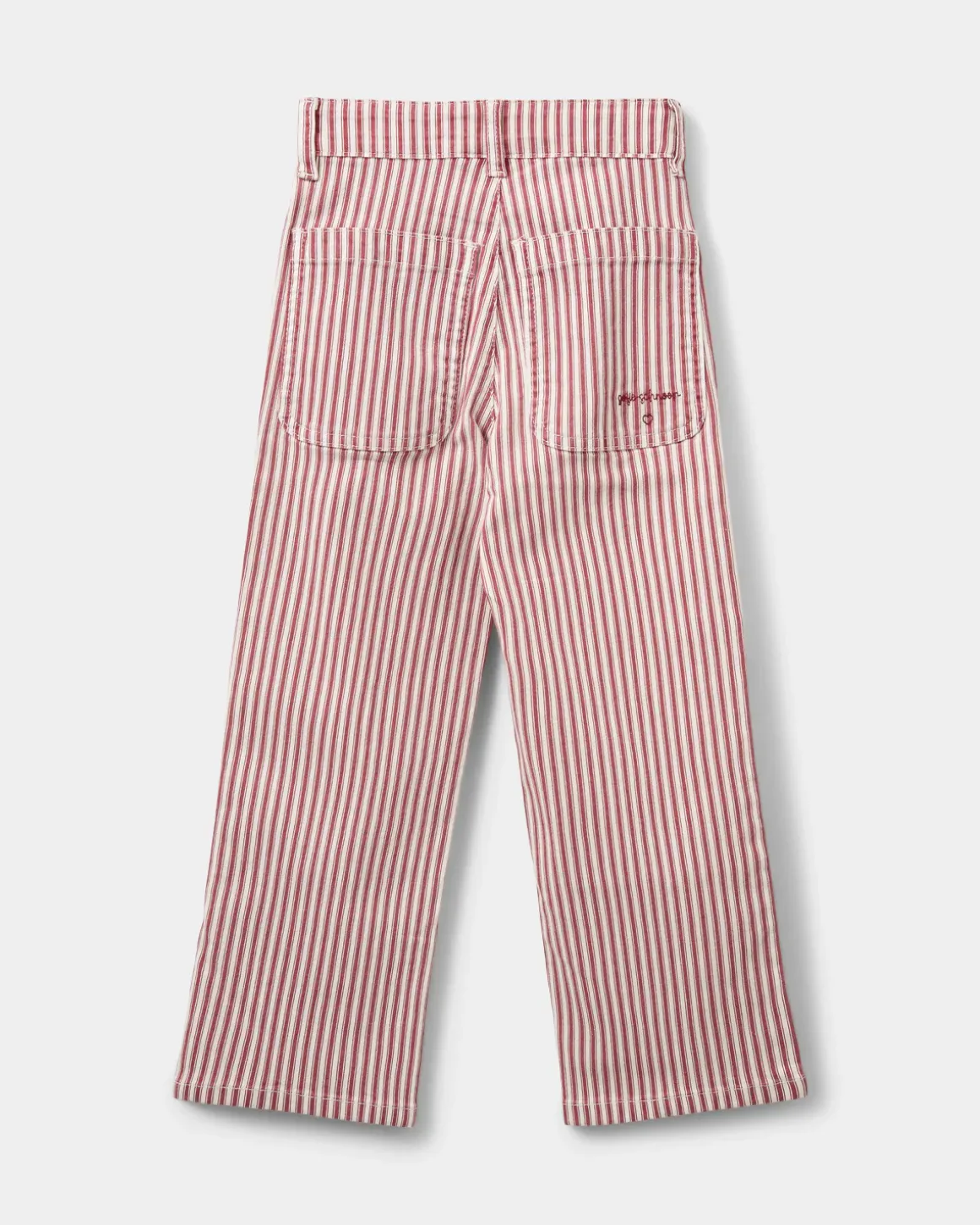 GITTESK TROUSERS - Red Striped