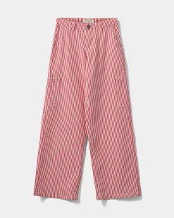 GITTESY TROUSERS - Berry red