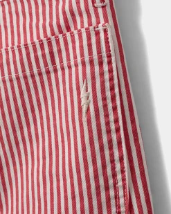 GITTESY TROUSERS - Berry red