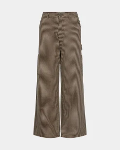 GITTESY TROUSERS - Chocolate brown