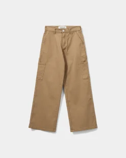 GITTESY TROUSERS - Dark sand