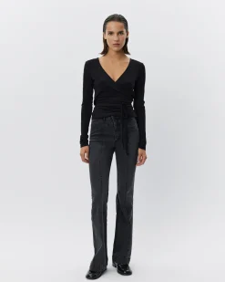 GOASW JEANS - Washed black