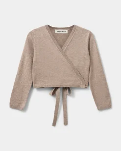 GRACYSK CARDIGAN - Brown melange