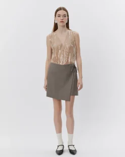 HARLEESW SKIRT - Warm Stone