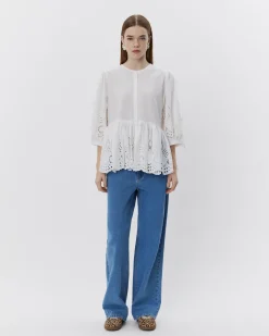 HATTIESW BLOUSE - Snow white