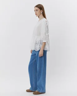 HATTIESW BLOUSE - Snow white