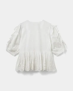 HATTIESW BLOUSE - Snow white