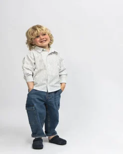 HELMUTSK SHIRT - Blue striped