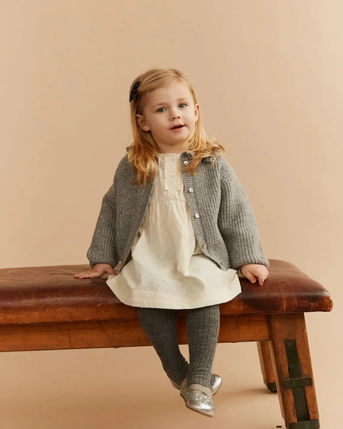 HENNYSB CARDIGAN - Grey melange