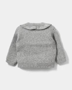 HENNYSB CARDIGAN - Grey melange