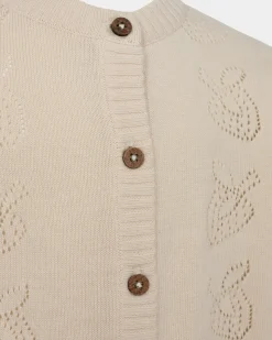 HENNYSK CARDIGAN - Antique White