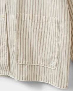 IMANASW SHIRT - Brown Striped