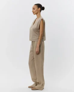 INAYASW TOP - Camel