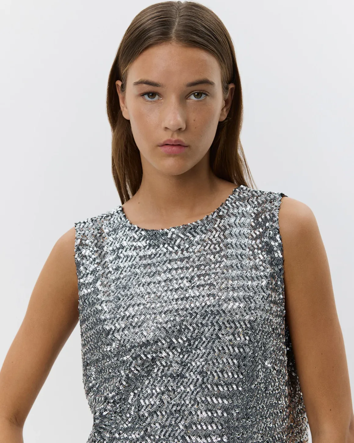 INAYASW TOP - Silver