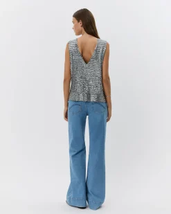 INAYASW TOP - Silver