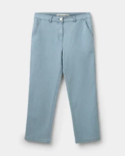 IRISHSW TROUSERS - Light Blue striped