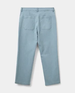 IRISHSW TROUSERS - Light Blue striped