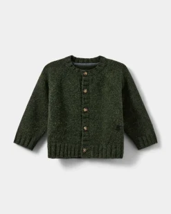 JOEYSB CARDIGAN - Green Melange