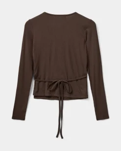 JOODYSW BLOUSE - Brown Fudge