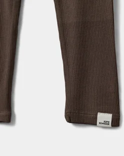 JOVITASB LEGGINGS - Chocolate brown