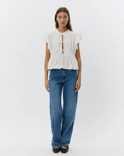 JULIETTESW TOP - Cream