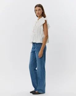 JULIETTESW TOP - Cream