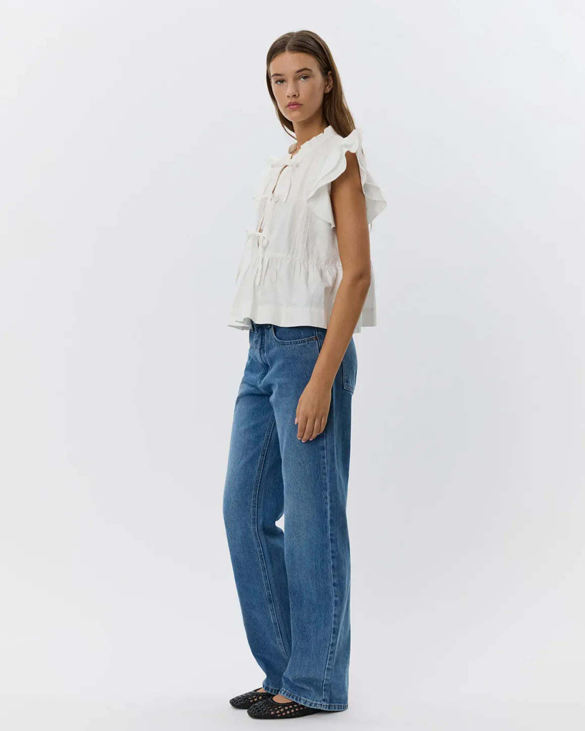 JULIETTESW TOP - Cream