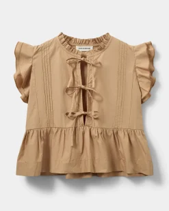 JULIETTESW TOP - Soft Brown