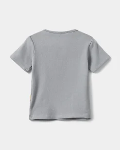 JULIUSSB T-SHIRT - Stone blue