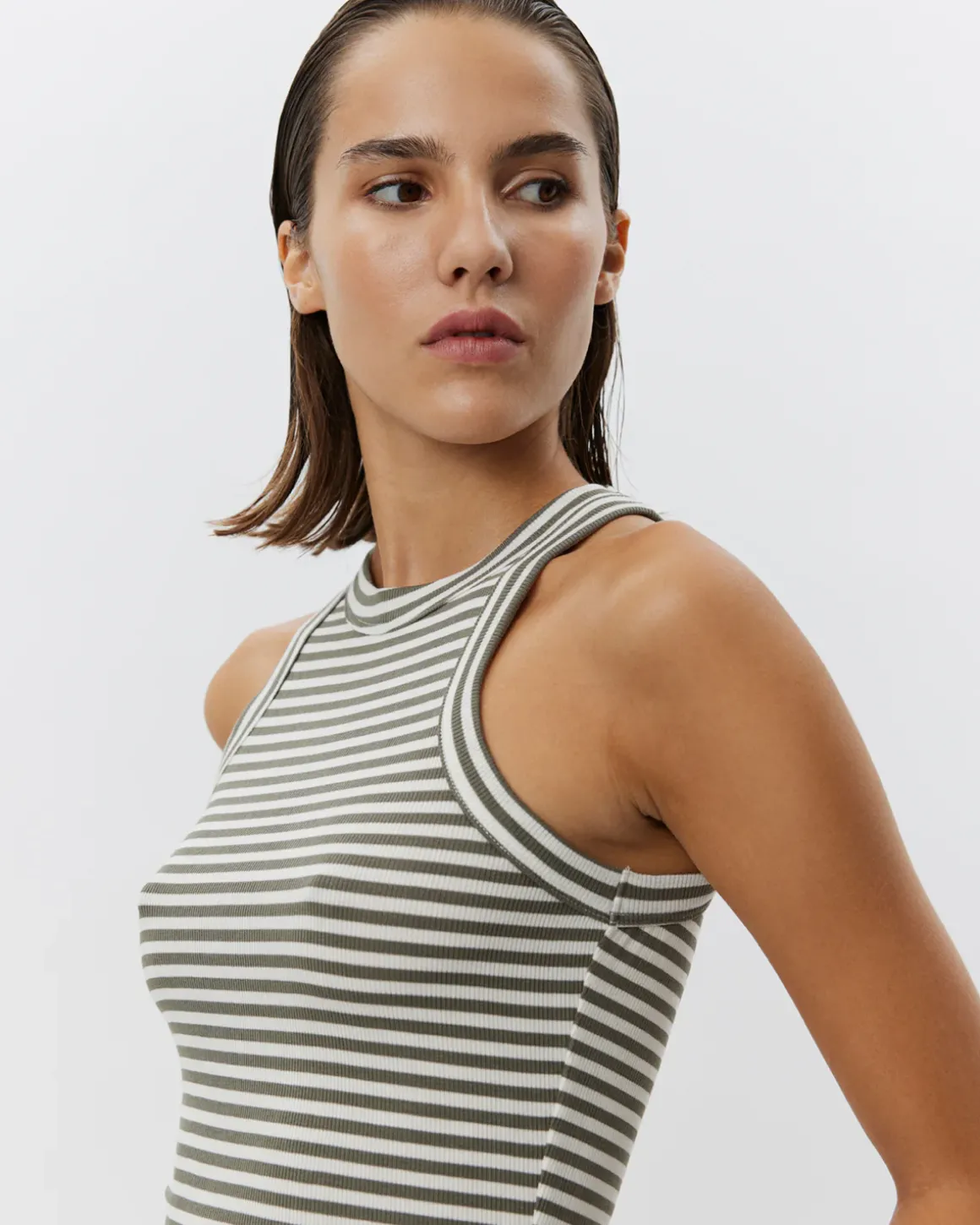 JULLIESW STRIPE TOP - Army striped