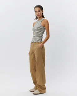 JULLIESW STRIPE TOP - Army striped