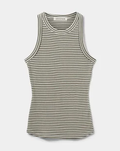JULLIESW STRIPE TOP - Army striped