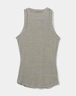JULLIESW STRIPE TOP - Army striped