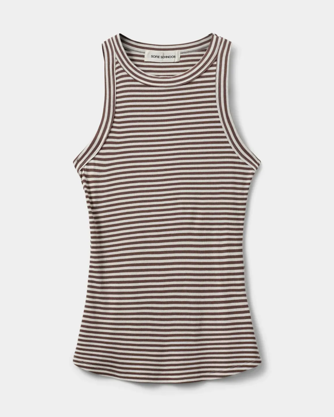 JULLIESW STRIPE TOP - Brown Striped