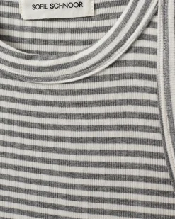JULLIESW STRIPE TOP - Grey Striped