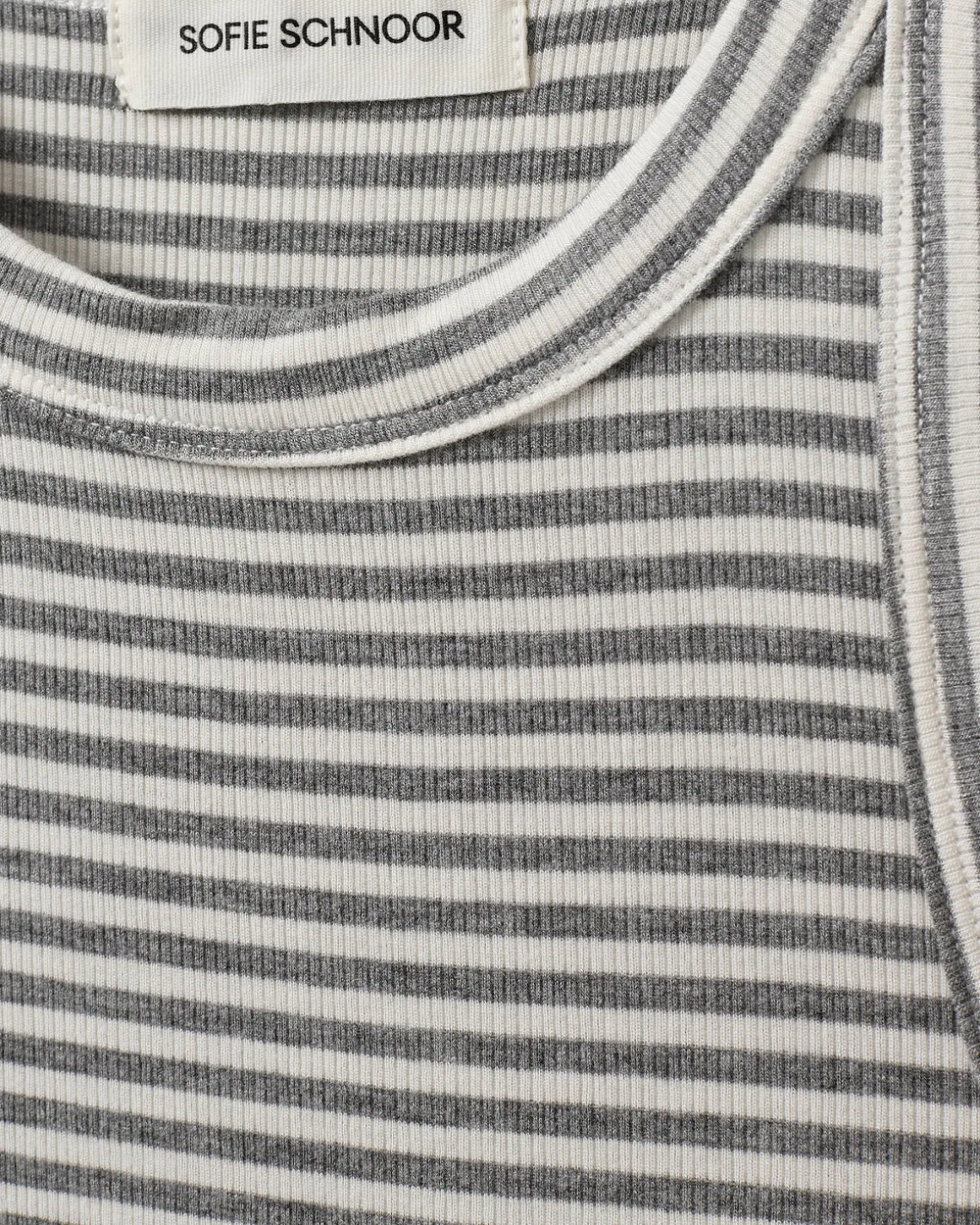 JULLIESW STRIPE TOP - Grey Striped