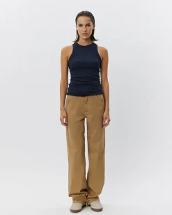 JULLIESW STRIPE TOP - Navy Black striped