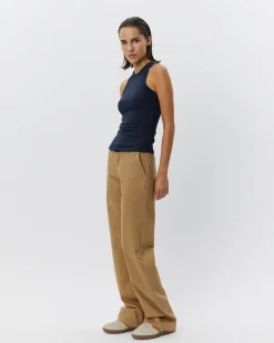 JULLIESW STRIPE TOP - Navy Black striped