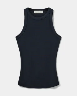 JULLIESW STRIPE TOP - Navy Black striped