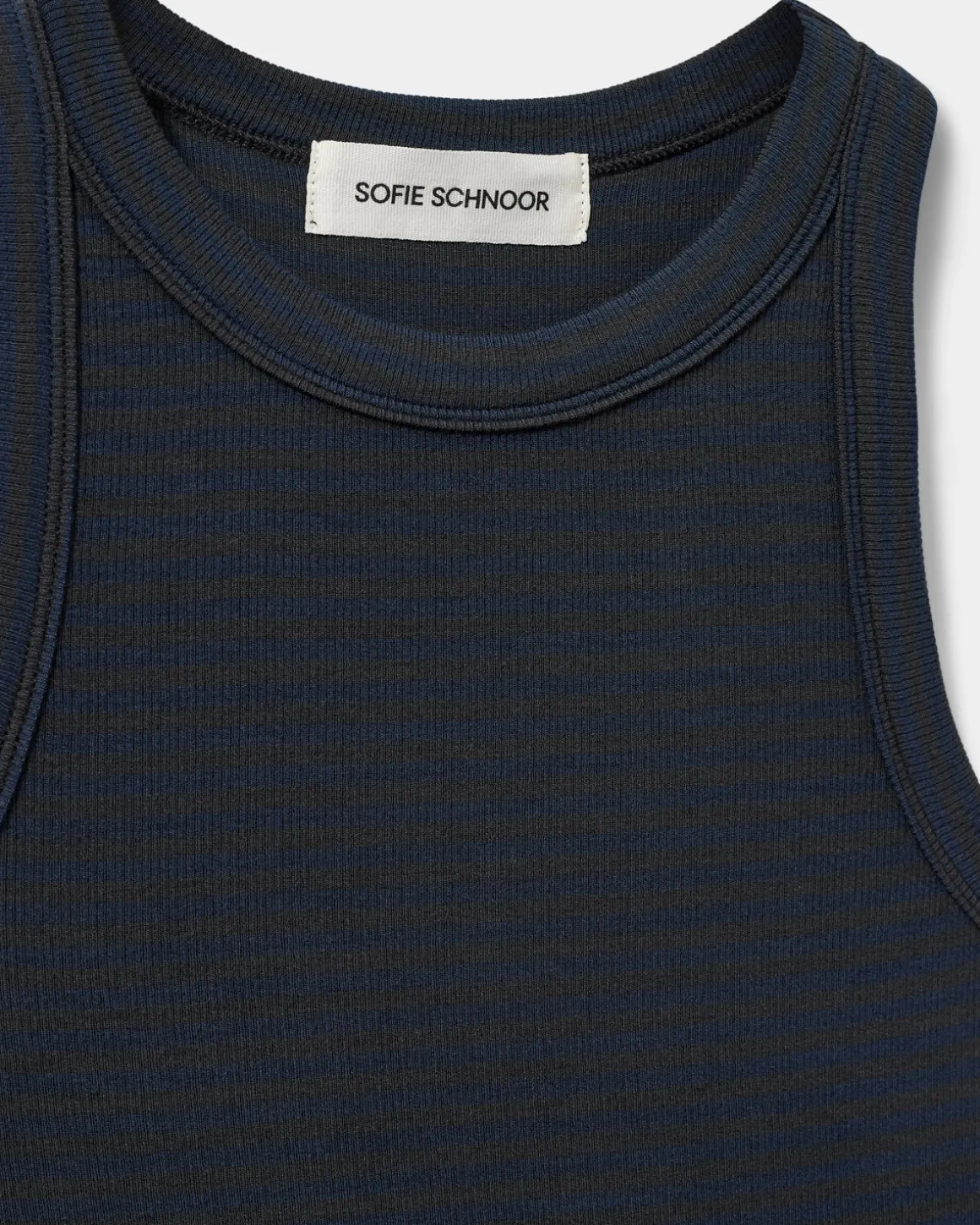 JULLIESW STRIPE TOP - Navy Black striped