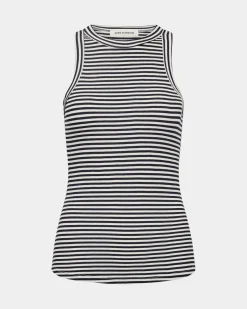 JULLIESW STRIPE TOP - Navy Striped