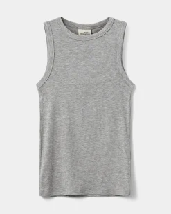 JULLIESY TOP - Grey melange